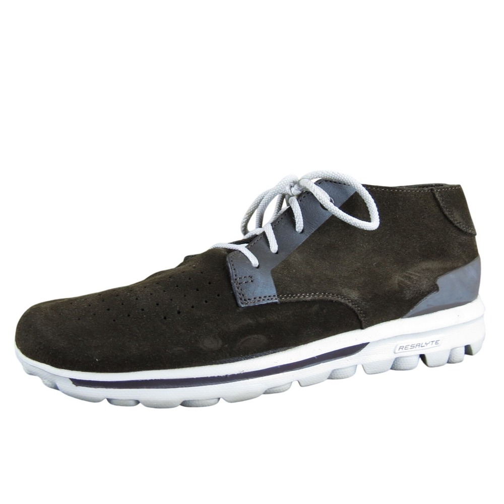 Skechers Men On The Go Choc Sneaker Brown Leather Sz 11 Medium Gently Used 2025